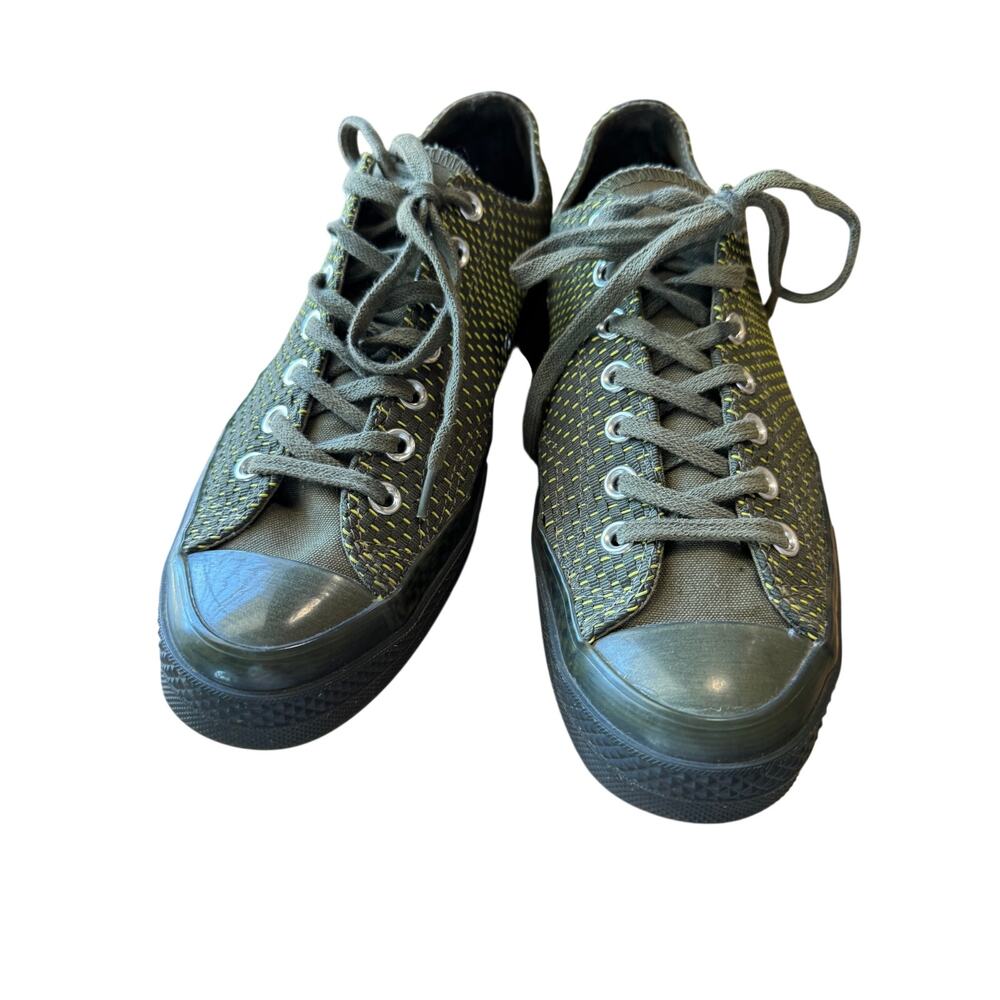 Converse Chuck Taylor All Star Sample Green Woven Low Top Sneakers M-9 W-11
